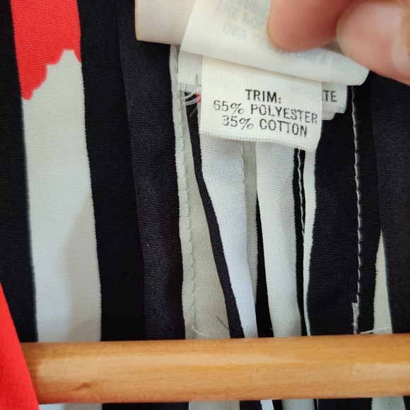 VINTAGE SALLY BROWNE|| VERTICAL STRIPED OVERSHIRT/ SHRUG SIZE 12 - Picture 12 of 15